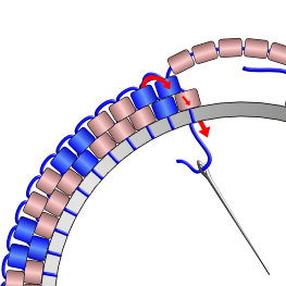 Brick Stitch Hoop Instructions